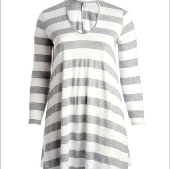 NWOT Plus Size Tunic Collared Dress - Picture 1 of 5